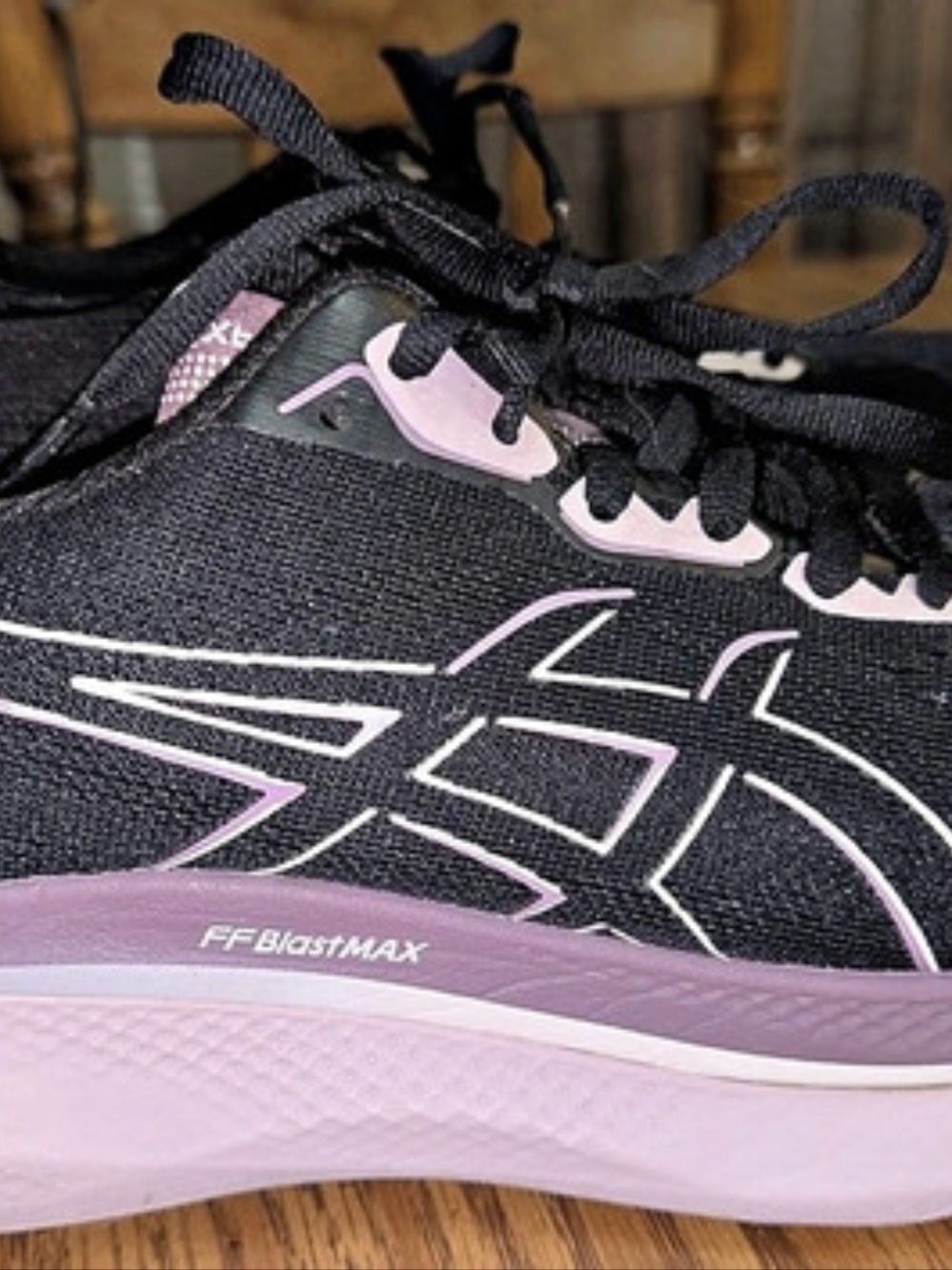 ASICS Glideride MAX 5 Women's Running Shoes Black & Lavender US 7